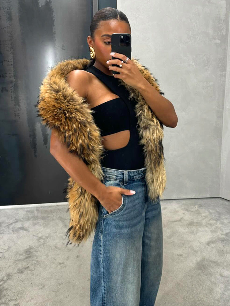 Soft Faux Fur Scarf
