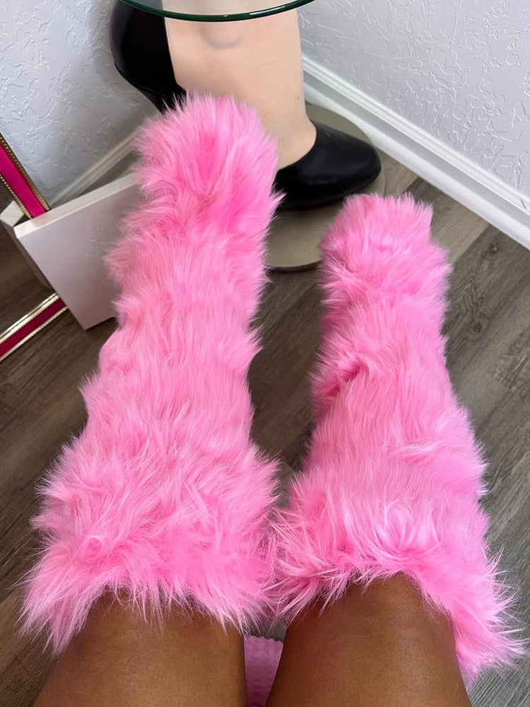 Faux Fur Statement Boots