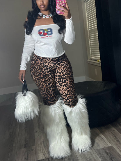 Bottes en fausse fourrure