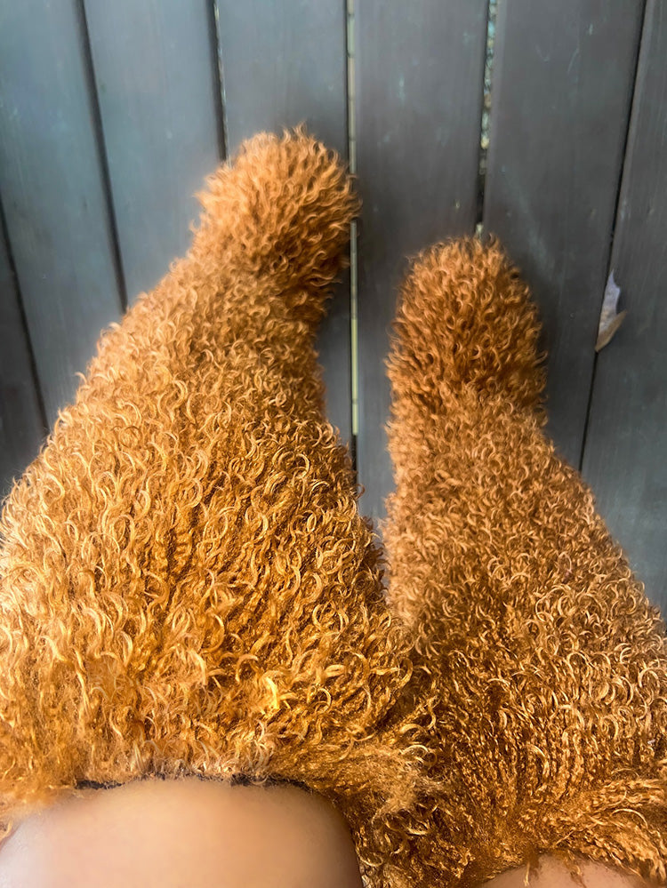 Thigh High Mongolian Fur Boots