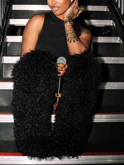 Thigh High Mongolian Fur Boots