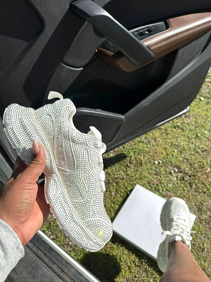 Rhinestone Glitter Sneakers