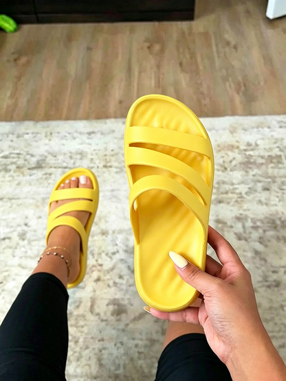 Cloud Strap Flat Sandals