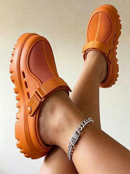 Urban Mesh Hybrid Platform Clogs