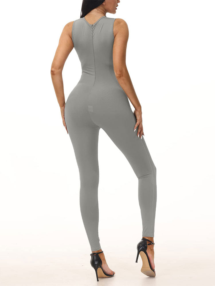 Tank Zipper Jumpsuit