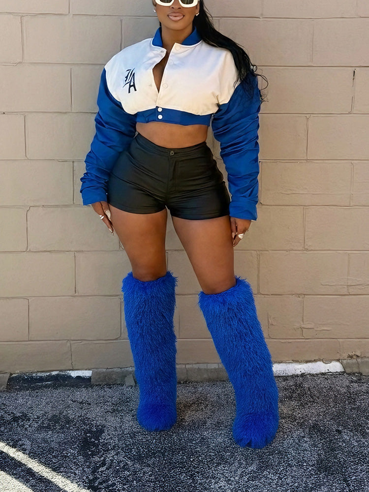 Thigh High Mongolian Fur Boots