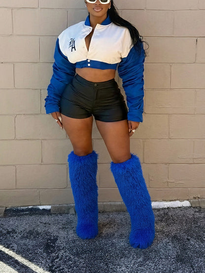 Thigh High Mongolian Fur Boots