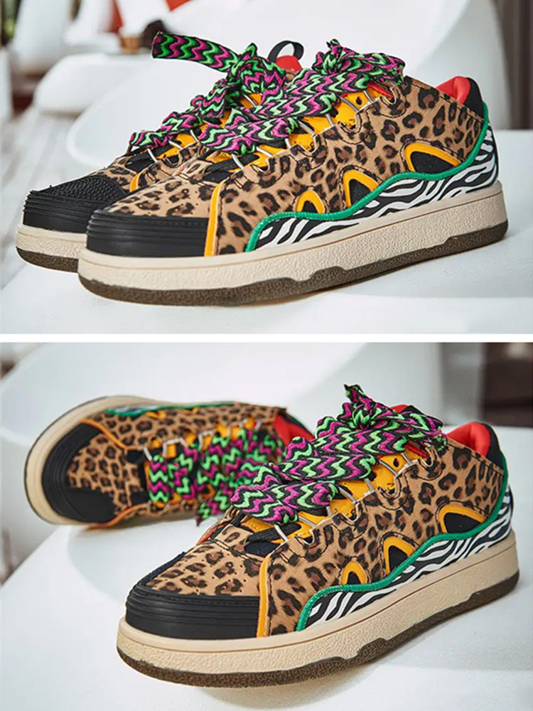Leopard High Top Sneakers - ECHOINE