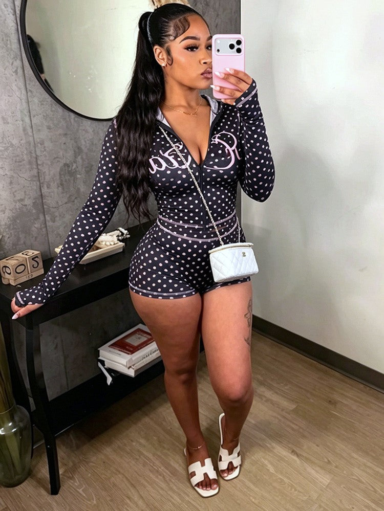 Graphic Hoodie & Shorts Set