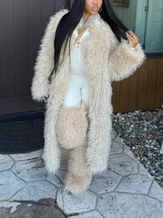 Mongolian Fur Long Coat