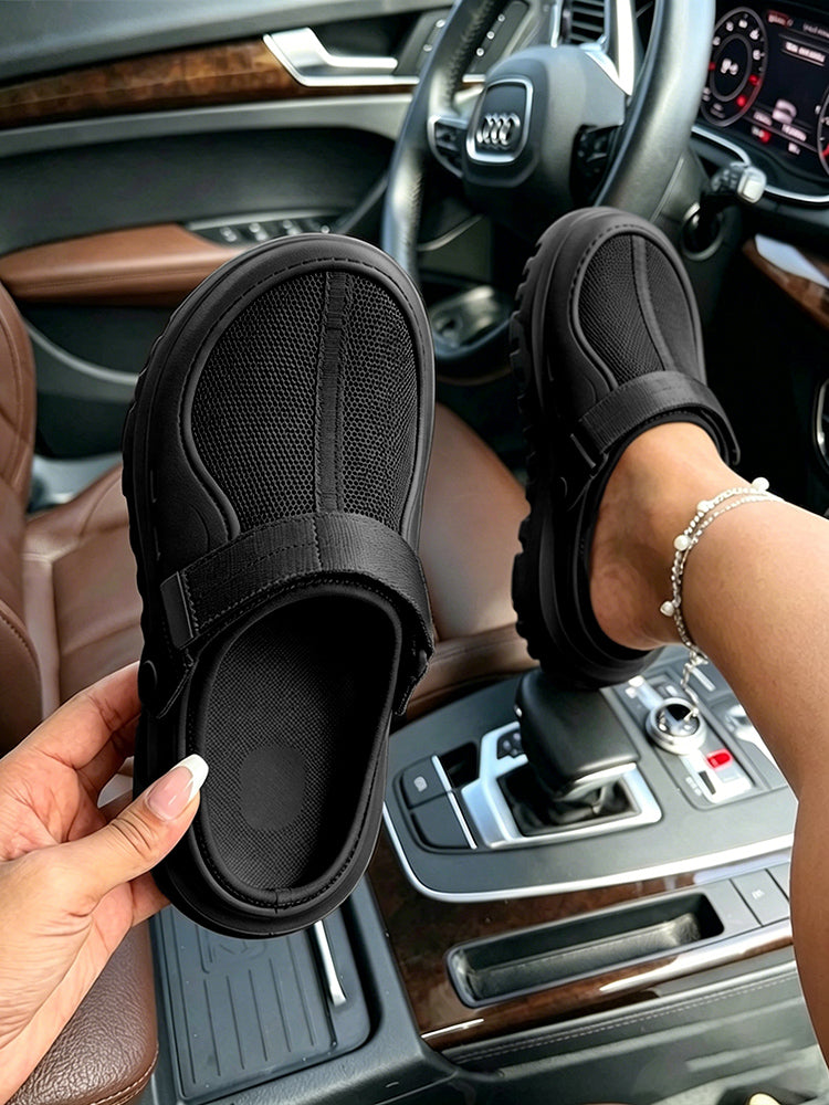 Urban Mesh Hybrid Platform Clogs