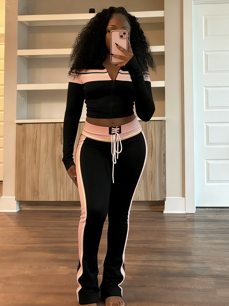 Contrast Three-Piece Jet Set
