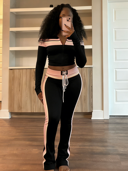 Contrast Three-Piece Jet Set