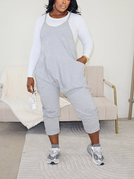 Casual Loose Comfy Overall - ECHOINE
