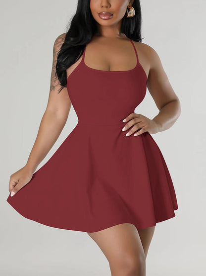 Spaghetti Strap Mini Dress