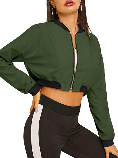 Zip Up Crop Jacket