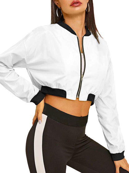 Zip Up Crop Jacket