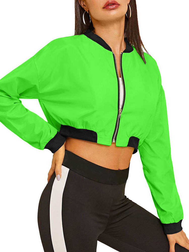 Zip Up Crop Jacket