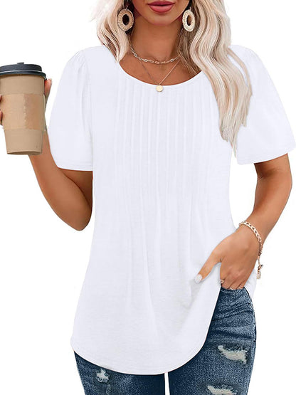 Crew Neck Casual Top