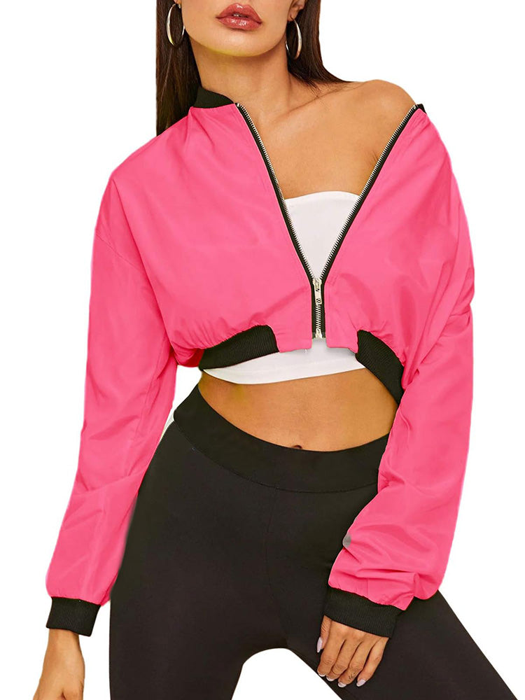 Zip Up Crop Jacket