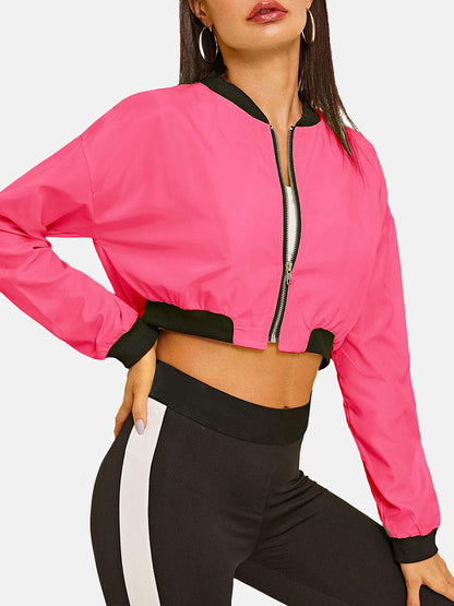 Zip Up Crop Jacket