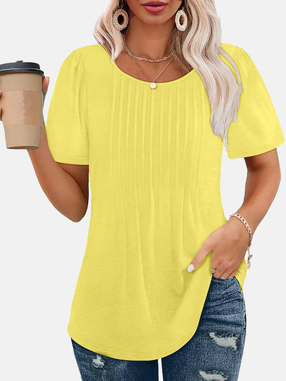 Crew Neck Casual Top