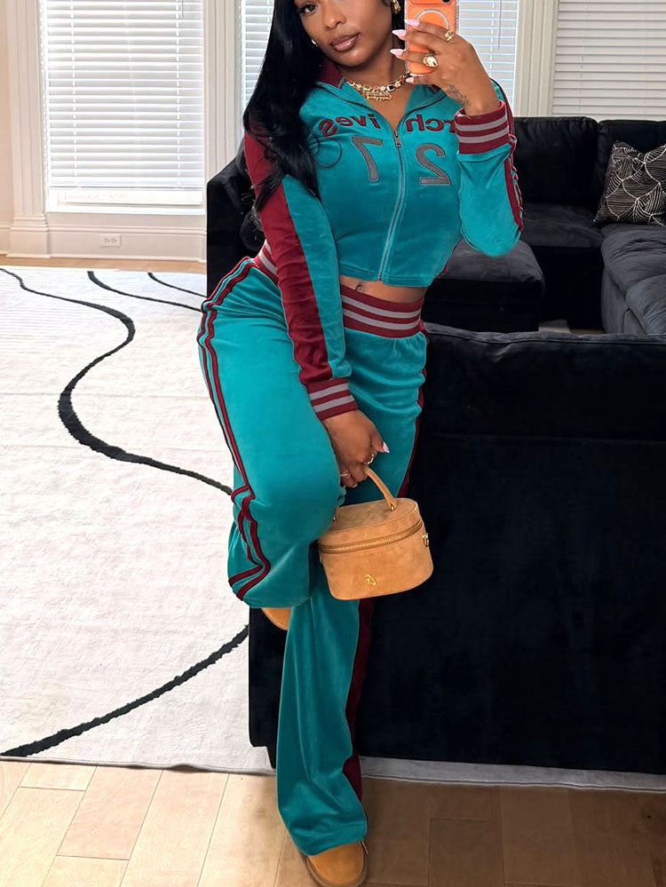 Archives 27 Velour Tracksuit Set