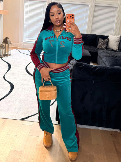 Archives 27 Velour Tracksuit Set