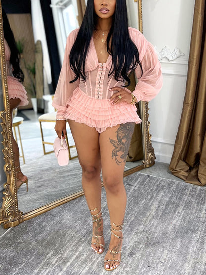 Corset Tulle Romper