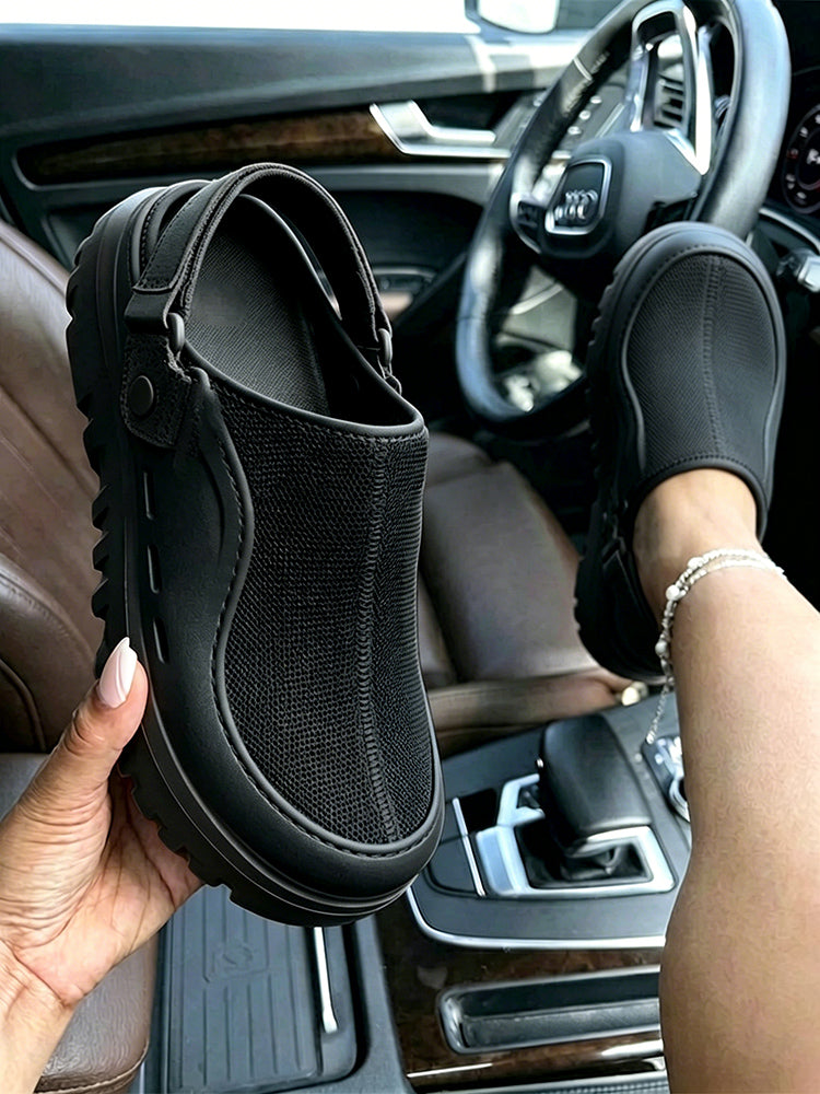Urban Mesh Hybrid Platform Clogs