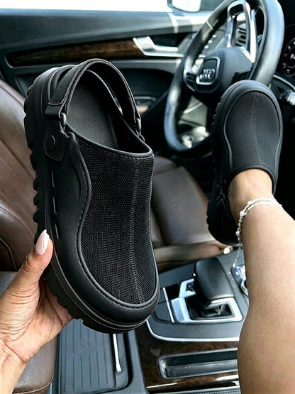 Urban Mesh Hybrid Platform Clogs