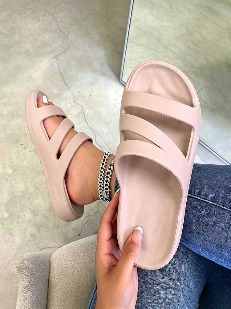 Cloud Strap Flat Sandals
