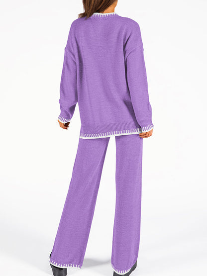 Crew Neck Knit Loungewear