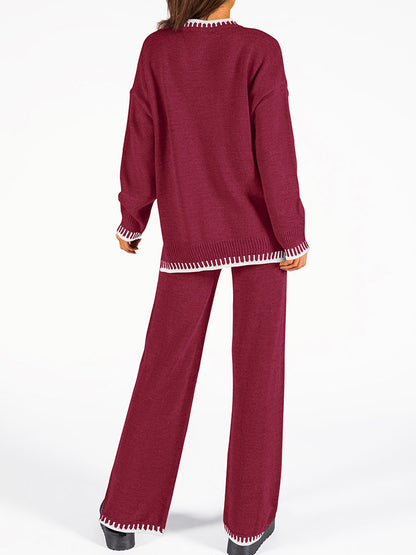 Crew Neck Knit Loungewear