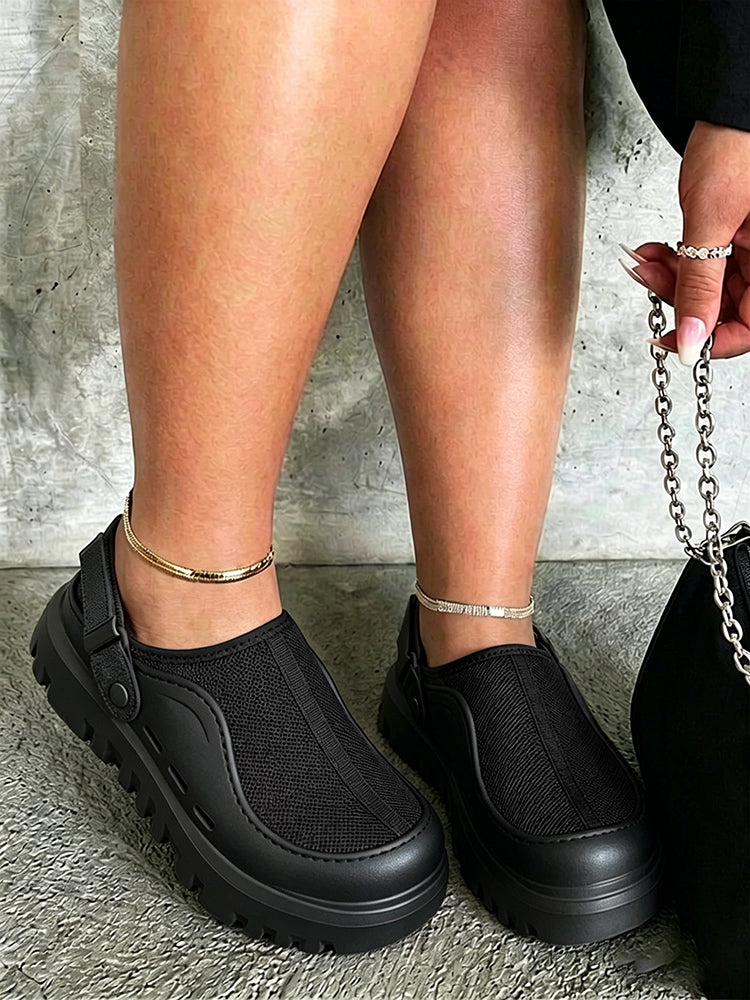 Urban Mesh Hybrid Platform Clogs