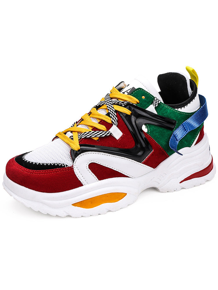 Lace-up Colorful Sneakers - ECHOINE