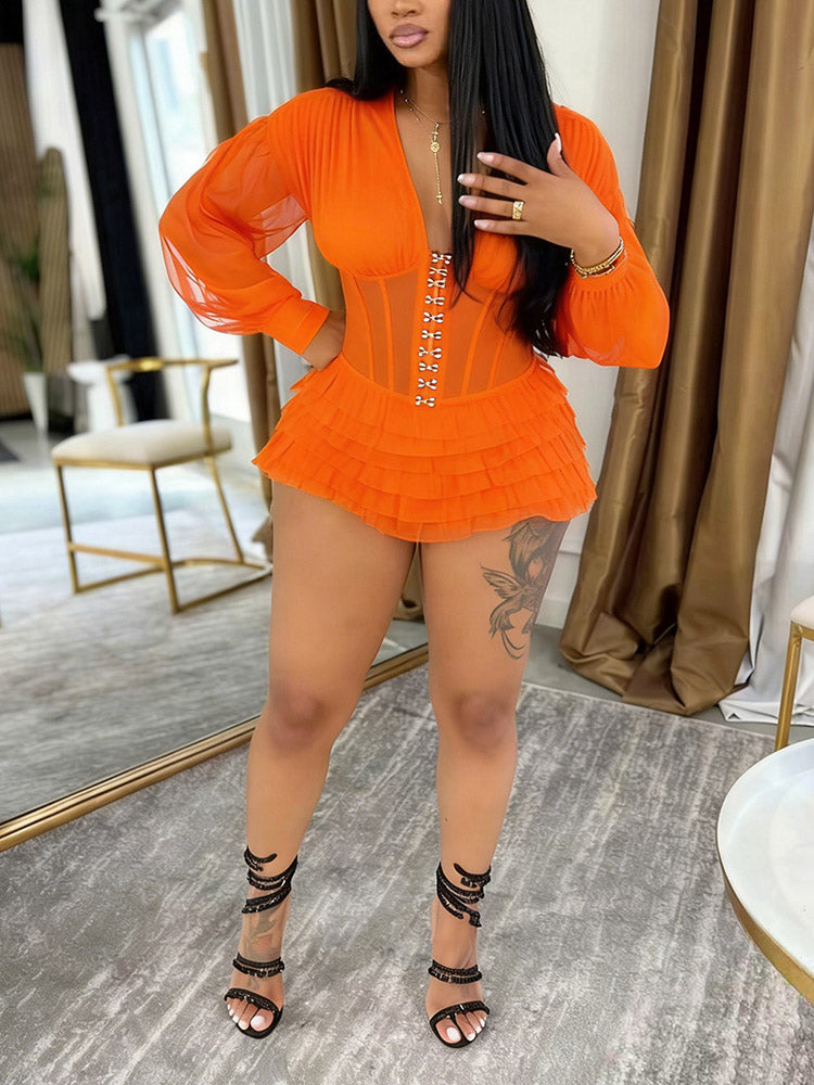 Corset Tulle Romper
