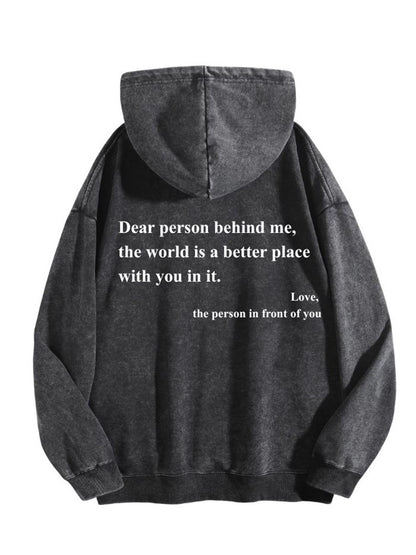You're enough Vintage-Wash Hoodie