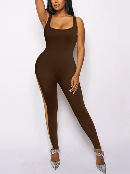 Spaghetti Strap Bodycon Jumpsuit - ECHOINE