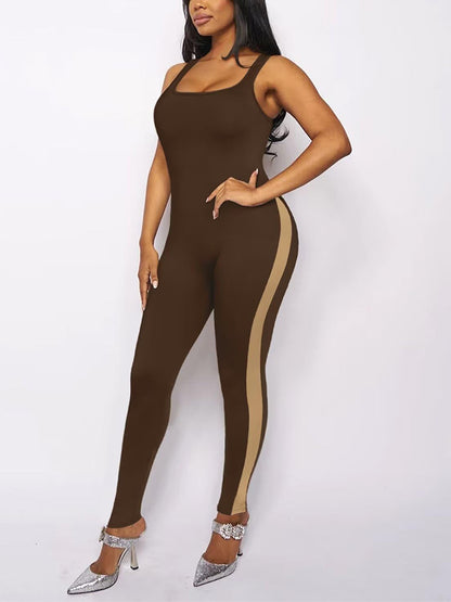 Spaghetti Strap Bodycon Jumpsuit - ECHOINE