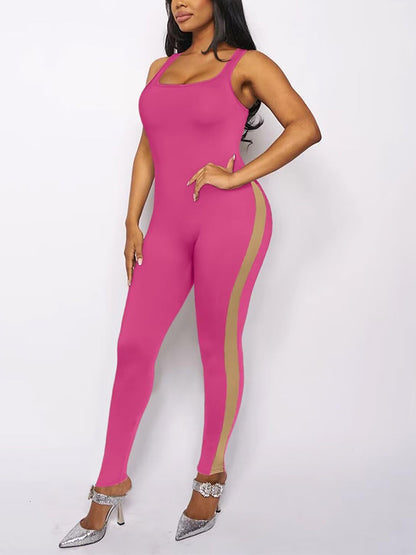 Spaghetti Strap Bodycon Jumpsuit - ECHOINE