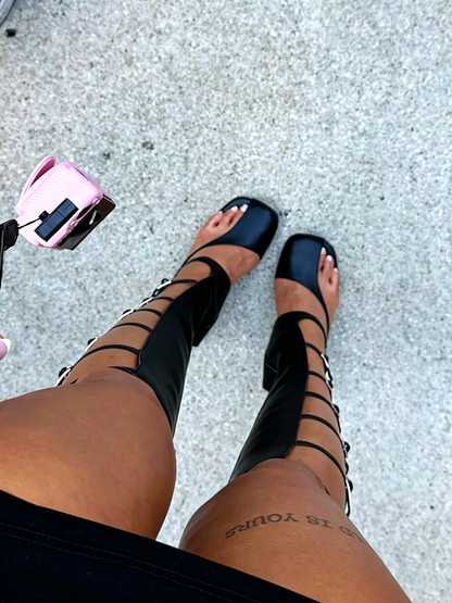 Open Toe Buckle Strap Gladiator Sandals