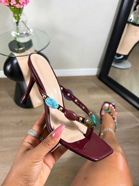 Gemstone Thong Sandals
