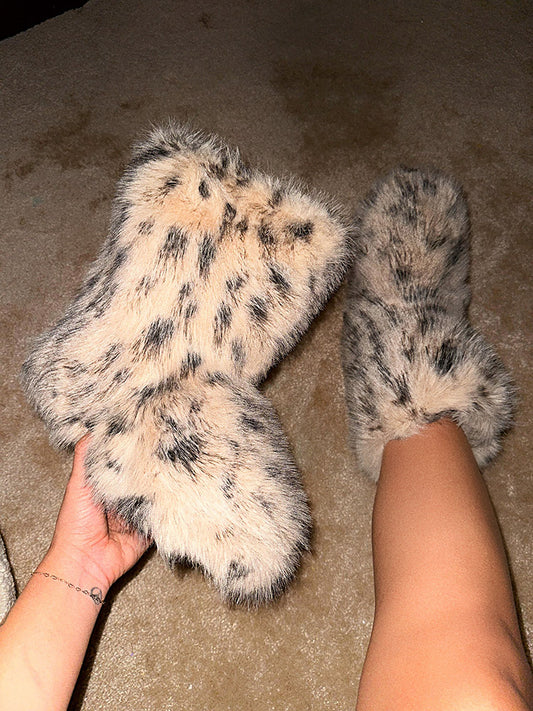 Faux Fur Snow Boots - ECHOINE