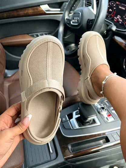 Urban Mesh Hybrid Platform Clogs