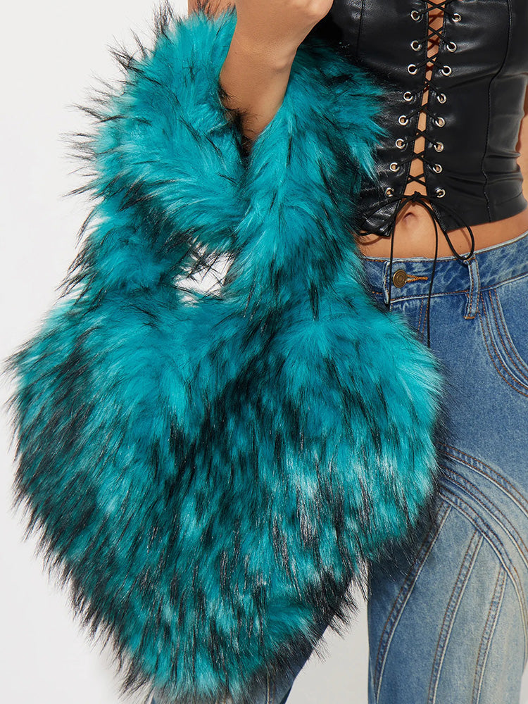 Faux Fur Shoulder Bag