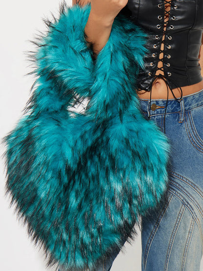 Faux Fur Shoulder Bag