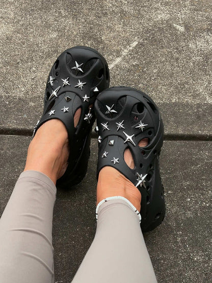 Bold Platform Caged Clogs
