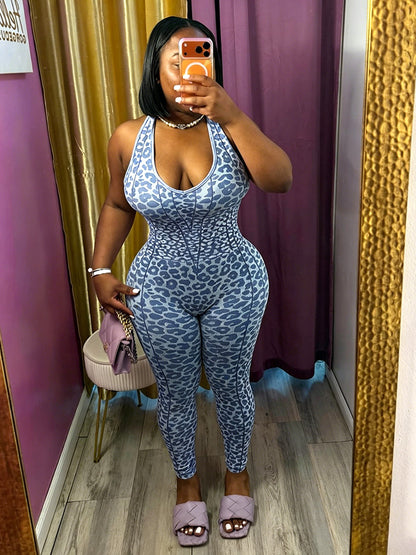 Flattering Leopard Jumpsuit
