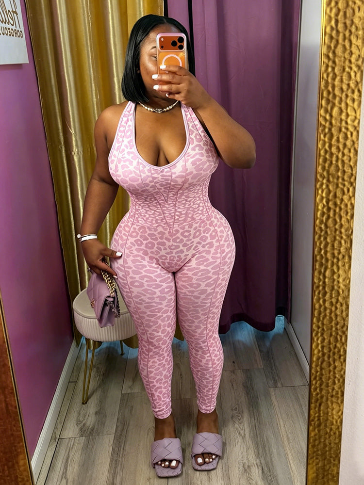 Flattering Leopard Jumpsuit